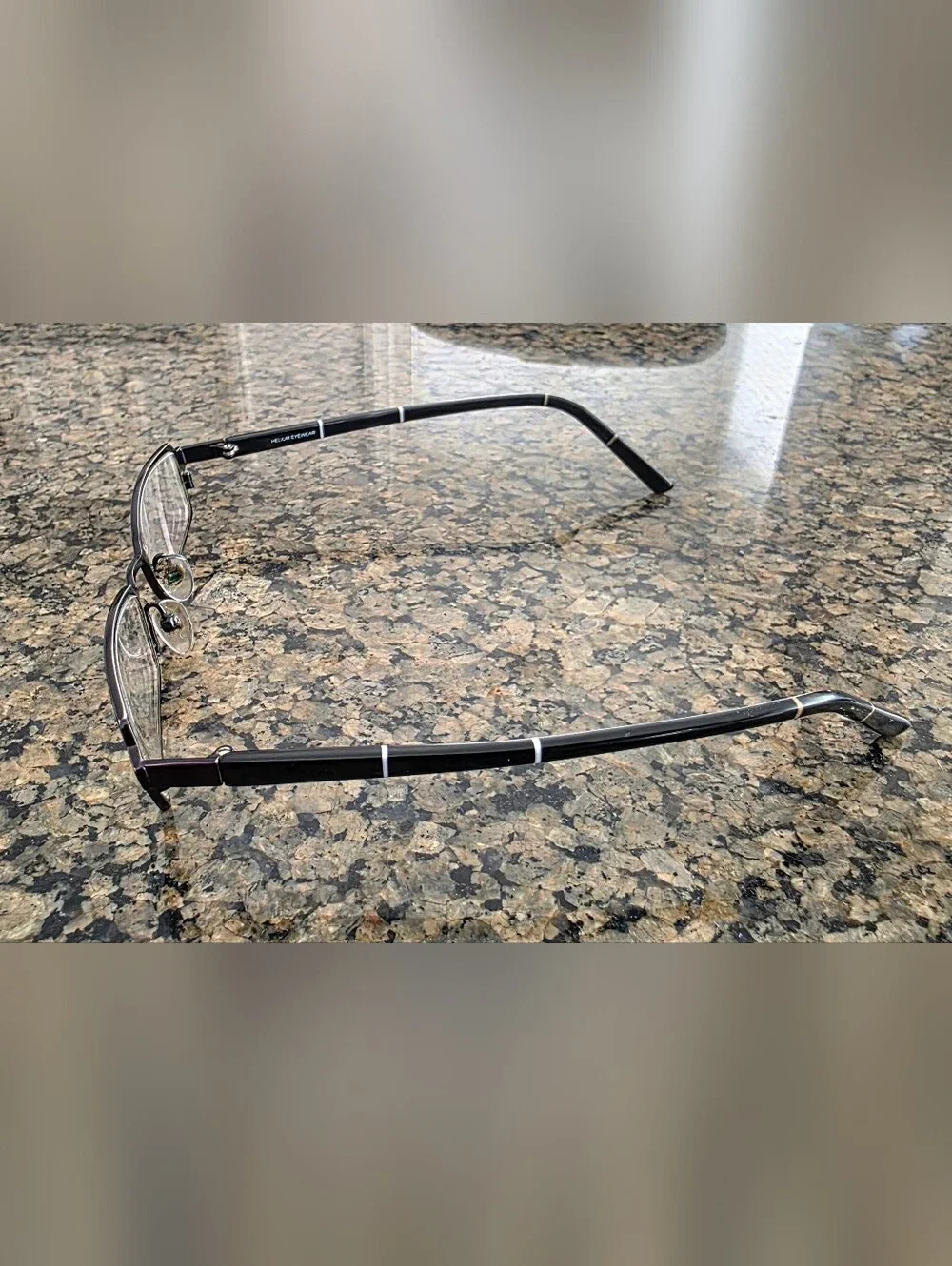 Helium Paris eyewear Italy HE 4004E Black 48-18-135 Full Rim Eyeglasses Frames